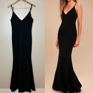 NWOT Infinite Glory Black Maxi Dress